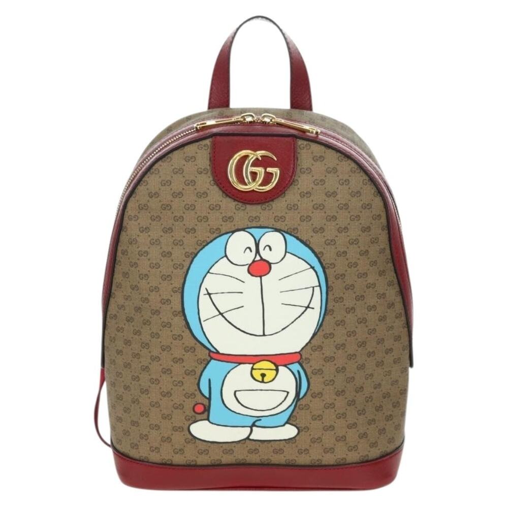 Gucci Micro GG Supreme Doraemon Backpack Beige